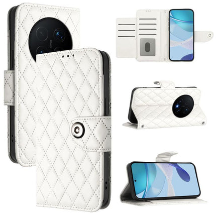 Rhombic Texture Flip Leather Phone Case with Lanyard, For Honor Magic8 Pro Air 5G, For Honor X8d 4G, For Honor Magic8 Pro, For Honor Magic8