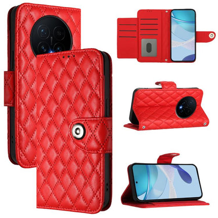 Rhombic Texture Flip Leather Phone Case with Lanyard, For Honor Magic8 Pro Air 5G, For Honor X8d 4G, For Honor Magic8 Pro, For Honor Magic8