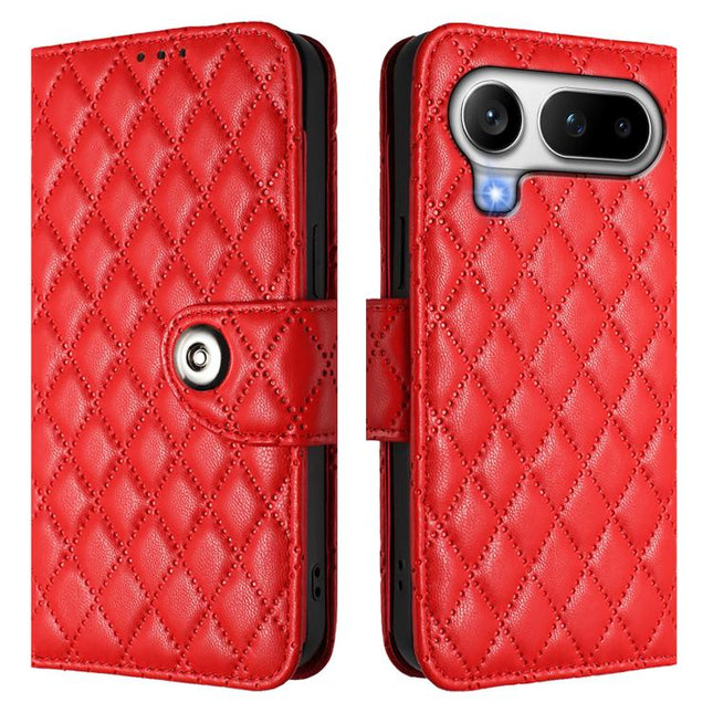 Rhombic Texture Flip Leather Phone Case with Lanyard, For Honor Magic8 Pro Air 5G, For Honor X8d 4G, For Honor Magic8 Pro, For Honor Magic8