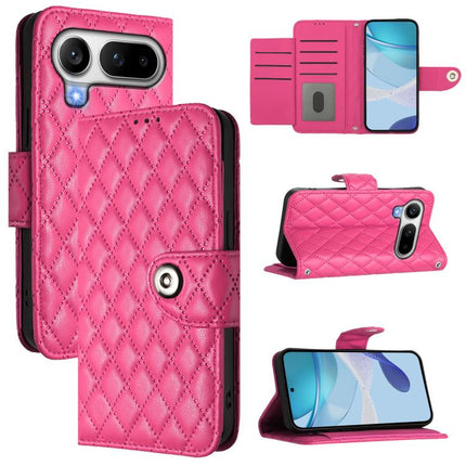 Rhombic Texture Flip Leather Phone Case with Lanyard, For Honor Magic8 Pro Air 5G, For Honor X8d 4G, For Honor Magic8 Pro, For Honor Magic8