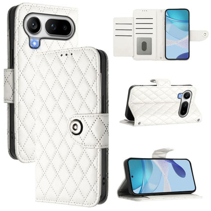 Rhombic Texture Flip Leather Phone Case with Lanyard, For Honor Magic8 Pro Air 5G, For Honor X8d 4G, For Honor Magic8 Pro, For Honor Magic8