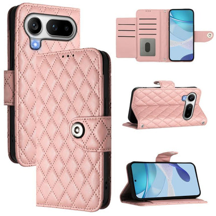 Rhombic Texture Flip Leather Phone Case with Lanyard, For Honor Magic8 Pro Air 5G, For Honor X8d 4G, For Honor Magic8 Pro, For Honor Magic8
