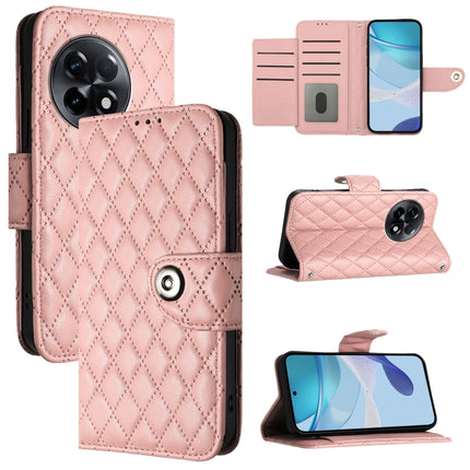 Rhombic Texture Flip Leather Phone Case with Lanyard, For OnePlus Ace 2V / Nord 3, For OnePlus 11R, For OnePlus 11, For OnePlus Nord N300