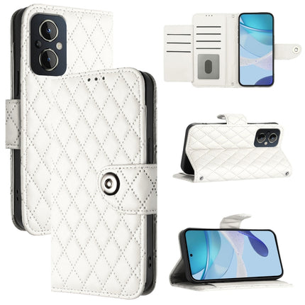 Rhombic Texture Flip Leather Phone Case with Lanyard, For OnePlus 10 Pro, For OnePlus Nord N20 5G, For OnePlus 9R / 8T, For OnePlus Nord CE 5G
