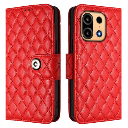 Rhombic Texture Flip Leather Phone Case with Lanyard, For OnePlus Turbo 6X Pro 5G, For OnePlus Turbo 6 / Turbo 6V, For OnePlus Ace 5 Ultra, For OnePlus Ace 5 Racing