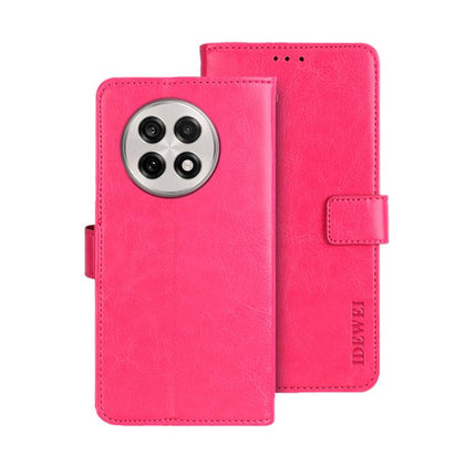 idewei Crazy Horse Texture Leather Phone Case, For OnePlus 13R, For OnePlus 12R, For OnePlus 12