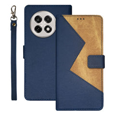 idewei Two-color Splicing Leather Phone Case, For OnePlus 13R, For OnePlus 12R, For OnePlus 12