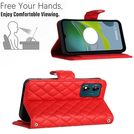 Rhombic Texture Flip Leather Phone Case with Lanyard, For Motorola Moto E13, For Motorola Moto G73, For Motorola Edge+ 2023, For Motorola Moto G 5G 2023