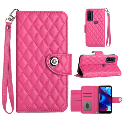 Rhombic Texture Flip Leather Phone Case with Lanyard, For Motorola Moto G51 5G, For Motorola Moto G31 / G41, For Motorola Moto G Power 2022, For Motorola Moto G71
