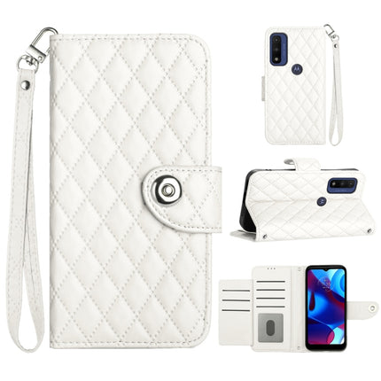 Rhombic Texture Flip Leather Phone Case with Lanyard, For Motorola Moto G51 5G, For Motorola Moto G31 / G41, For Motorola Moto G Power 2022, For Motorola Moto G71