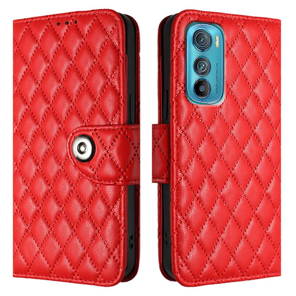 Rhombic Texture Flip Leather Phone Case with Lanyard, For Motorola Edge 30, For Motorola Moto G 5G 2022, For Motorola Edge X30, For Motorola Edge 30 Pro / Edge+ 2022