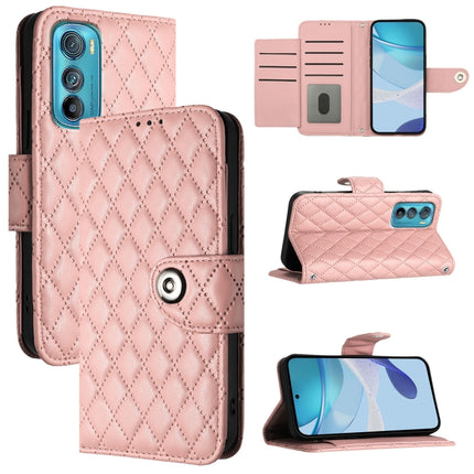 Rhombic Texture Flip Leather Phone Case with Lanyard, For Motorola Edge 30, For Motorola Moto G 5G 2022, For Motorola Edge X30, For Motorola Edge 30 Pro / Edge+ 2022