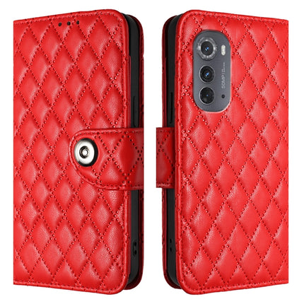 Rhombic Texture Flip Leather Phone Case with Lanyard, For Motorola Edge 2022, For Motorola Moto G62 5G Global / India, For Motorola Moto X30 Pro, For Motorola Edge 30 Ultra