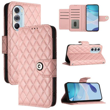 Rhombic Texture Flip Leather Phone Case with Lanyard, For Motorola Edge 30, For Motorola Moto G 5G 2022, For Motorola Edge X30, For Motorola Edge 30 Pro / Edge+ 2022