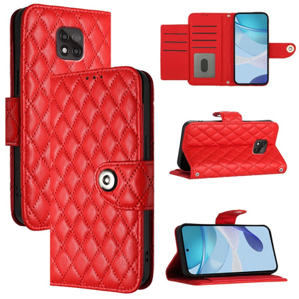 Rhombic Texture Flip Leather Phone Case with Lanyard, For Motorola Moto E7 Power, For Motorola One 5G Ace, For Motorola Moto G 5G 2020, For Motorola Moto G Power 2021