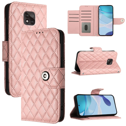 Rhombic Texture Flip Leather Phone Case with Lanyard, For Motorola Moto E7 Power, For Motorola One 5G Ace, For Motorola Moto G 5G 2020, For Motorola Moto G Power 2021