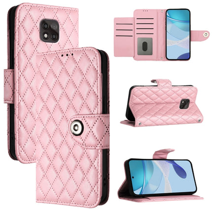 Rhombic Texture Flip Leather Phone Case with Lanyard, For Motorola Moto E7 Power, For Motorola One 5G Ace, For Motorola Moto G 5G 2020, For Motorola Moto G Power 2021