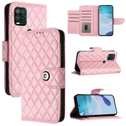 Rhombic Texture Flip Leather Phone Case with Lanyard, For Motorola Moto G Stylus 5G 2021, For Motorola Moto G60 / G40 Fusion, For Motorola Moto G30 / G10 / G20, For Motorola Moto G10 Power