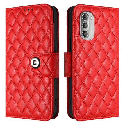 Rhombic Texture Flip Leather Phone Case with Lanyard, For Motorola Moto G51 5G, For Motorola Moto G31 / G41, For Motorola Moto G Power 2022, For Motorola Moto G71