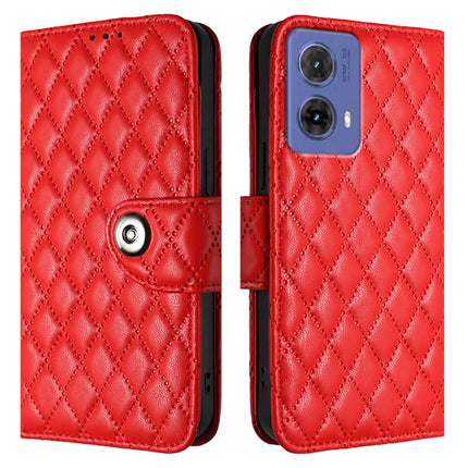 Rhombic Texture Flip Leather Phone Case with Lanyard, For Motorola Moto G85, For Motorola Edge 2024, For Motorola Edge 50 Ultra, For Motorola Edge 50 Pro