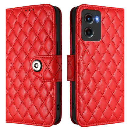 Rhombic Texture Flip Leather Phone Case with Lanyard, For Motorola Moto G05, For Motorola Moto G15, For Motorola Edge 50 5G Global, For Motorola Moto E14
