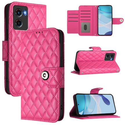 Rhombic Texture Flip Leather Phone Case with Lanyard, For Motorola Moto G05, For Motorola Moto G15, For Motorola Edge 50 5G Global, For Motorola Moto E14