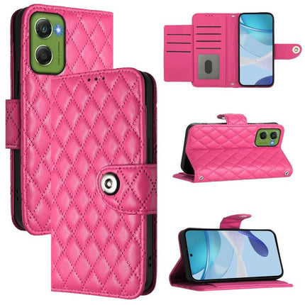 Rhombic Texture Flip Leather Phone Case with Lanyard, For Motorola Signature 5G, For Motorola Moto G67 Power 5G Global, For Motorola Edge 70 5G, For Motorola Moto G06 4G
