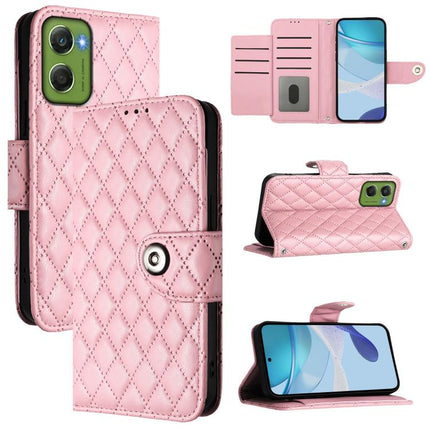 Rhombic Texture Flip Leather Phone Case with Lanyard, For Motorola Signature 5G, For Motorola Moto G67 Power 5G Global, For Motorola Edge 70 5G, For Motorola Moto G06 4G