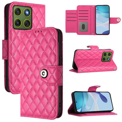 Rhombic Texture Flip Leather Phone Case with Lanyard, For Motorola Signature 5G, For Motorola Moto G67 Power 5G Global, For Motorola Edge 70 5G, For Motorola Moto G06 4G