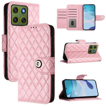 Rhombic Texture Flip Leather Phone Case with Lanyard, For Motorola Signature 5G, For Motorola Moto G67 Power 5G Global, For Motorola Edge 70 5G, For Motorola Moto G06 4G
