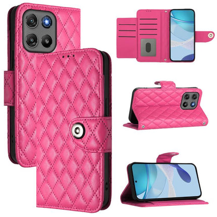 Rhombic Texture Flip Leather Phone Case with Lanyard, For Motorola Signature 5G, For Motorola Moto G67 Power 5G Global, For Motorola Edge 70 5G, For Motorola Moto G06 4G