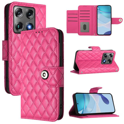Rhombic Texture Flip Leather Phone Case with Lanyard, For Motorola Signature 5G, For Motorola Moto G67 Power 5G Global, For Motorola Edge 70 5G, For Motorola Moto G06 4G