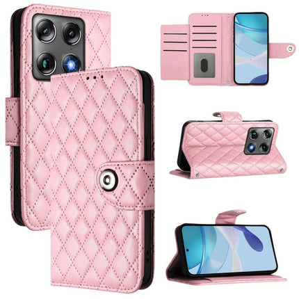 Rhombic Texture Flip Leather Phone Case with Lanyard, For Motorola Signature 5G, For Motorola Moto G67 Power 5G Global, For Motorola Edge 70 5G, For Motorola Moto G06 4G