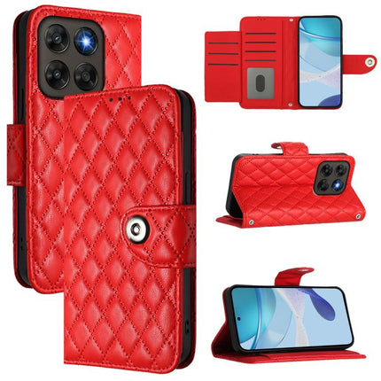 Rhombic Texture Flip Leather Phone Case with Lanyard, For Motorola Moto G Max / G87 / G77 5G, For Motorola Moto G37 / G37 Power / G47 5G, For Motorola Edge 70 Pro 5G, For Motorola Moto G17 4G / G17 Power 4G