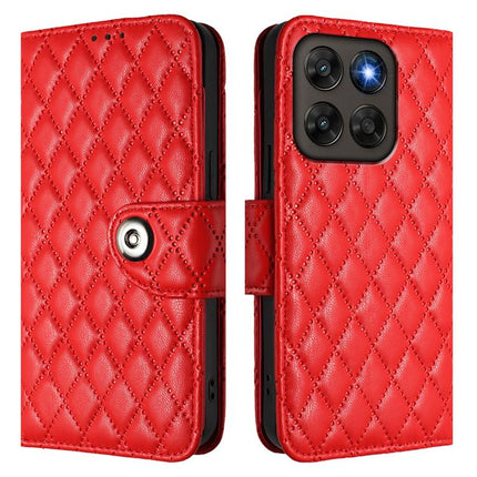 Rhombic Texture Flip Leather Phone Case with Lanyard, For Motorola Moto G Max / G87 / G77 5G, For Motorola Moto G37 / G37 Power / G47 5G, For Motorola Edge 70 Pro 5G, For Motorola Moto G17 4G / G17 Power 4G