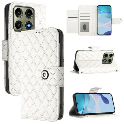 Rhombic Texture Flip Leather Phone Case with Lanyard, For Motorola Moto G Max / G87 / G77 5G, For Motorola Moto G37 / G37 Power / G47 5G, For Motorola Edge 70 Pro 5G, For Motorola Moto G17 4G / G17 Power 4G