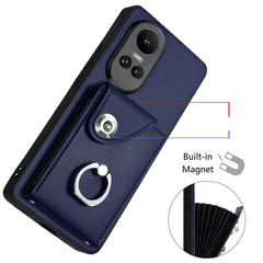 Organ Card Bag Ring Holder Phone Case with Long Lanyard, For OPPO Reno10/Reno10 Pro 5G Global, For OPPO A78 4G Global, For OPPO A17 Global, For OPPO A79 5G Global