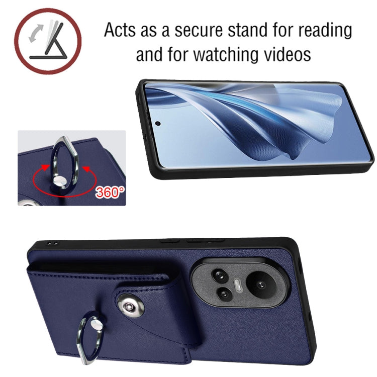 Organ Card Bag Ring Holder Phone Case with Long Lanyard, For OPPO Reno10/Reno10 Pro 5G Global, For OPPO A78 4G Global, For OPPO A17 Global, For OPPO A79 5G Global