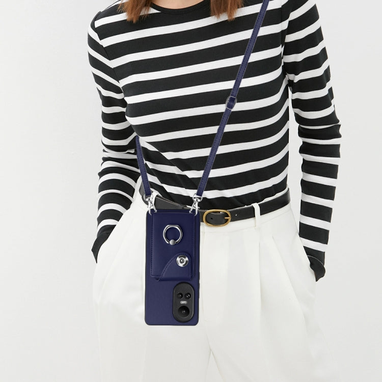 Organ Card Bag Ring Holder Phone Case with Long Lanyard, For OPPO Reno10/Reno10 Pro 5G Global, For OPPO A78 4G Global, For OPPO A17 Global, For OPPO A79 5G Global
