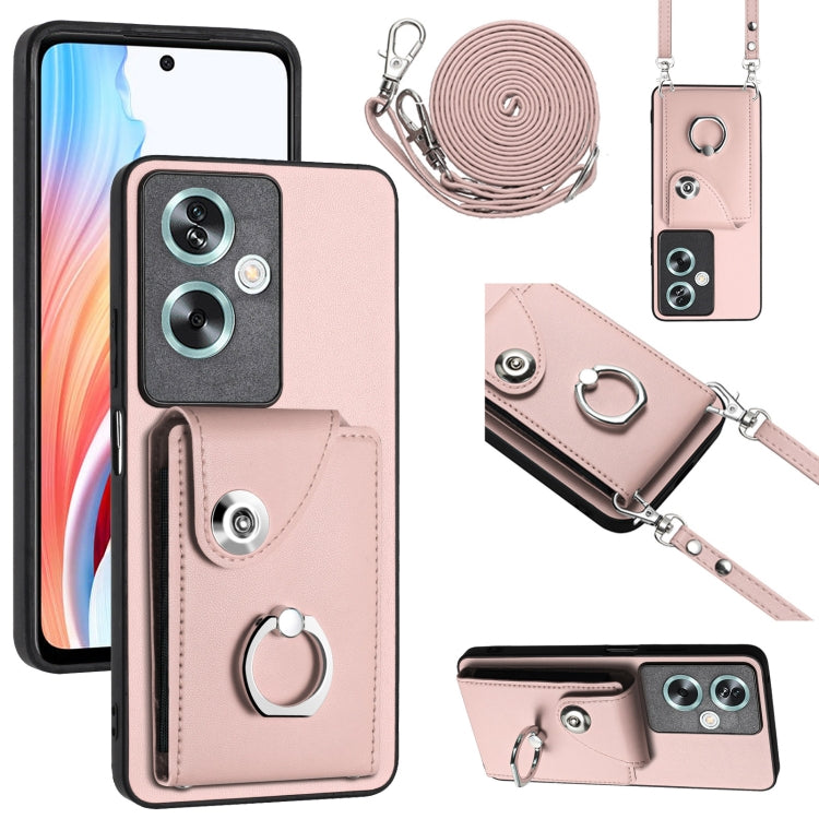 Organ Card Bag Ring Holder Phone Case with Long Lanyard, For OPPO Reno10/Reno10 Pro 5G Global, For OPPO A78 4G Global, For OPPO A17 Global, For OPPO A79 5G Global
