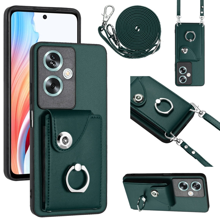 Organ Card Bag Ring Holder Phone Case with Long Lanyard, For OPPO Reno10/Reno10 Pro 5G Global, For OPPO A78 4G Global, For OPPO A17 Global, For OPPO A79 5G Global