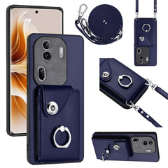 Organ Card Bag Ring Holder Phone Case with Long Lanyard, For OPPO Reno11 Pro Global, For OPPO A58/A58x/A1x/A2x, For OPPO A38 4G / A18 4G Global, For OPPO A58 4G Global