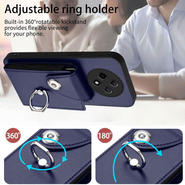 Organ Card Bag Ring Holder Phone Case with Long Lanyard, For OPPO A3 Pro 5G, For OPPO F25 Pro 5G India, For OPPO Reno11 F Thai Version, For OPPO Reno11 Global