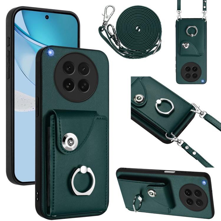 Organ Card Bag Ring Holder Phone Case with Long Lanyard, For OPPO A5 4G / F29 5G, For OPPO Find X8s+, For OPPO Find X8s, For OPPO Find X8 Ultra