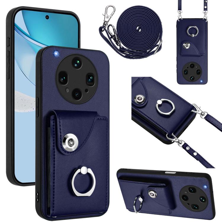 Organ Card Bag Ring Holder Phone Case with Long Lanyard, For OPPO A5 4G / F29 5G, For OPPO Find X8s+, For OPPO Find X8s, For OPPO Find X8 Ultra