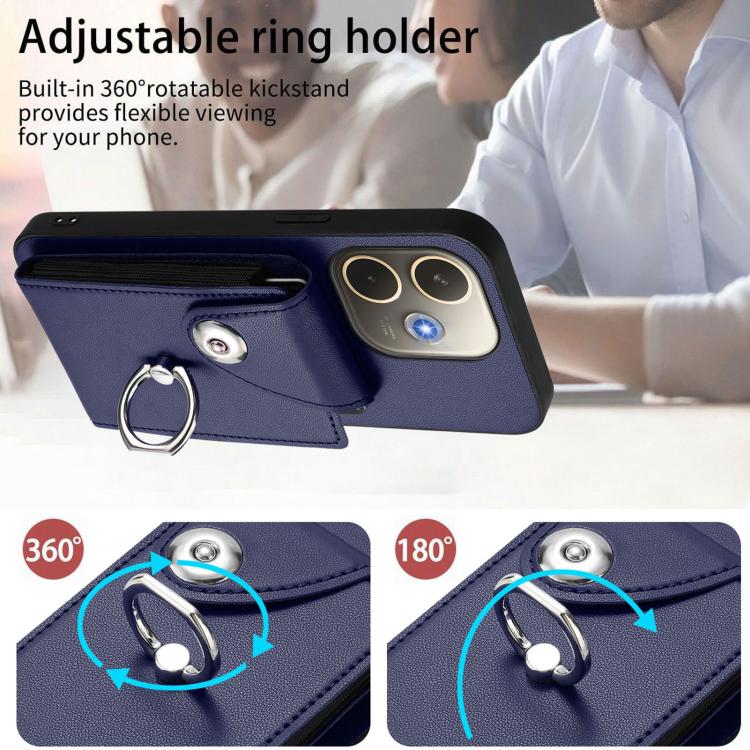 Organ Card Bag Ring Holder Phone Case with Long Lanyard, For OPPO A5 Energy / A5 Pro Global, For OPPO A3 Pro Global / A3 Energy, For OPPO Reno12 Pro Global, For OPPO Reno12 Global