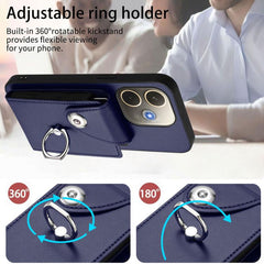 Organ Card Bag Ring Holder Phone Case with Long Lanyard, For OPPO A5 Energy / A5 Pro Global, For OPPO A3 Pro Global / A3 Energy, For OPPO Reno12 Pro Global, For OPPO Reno12 Global