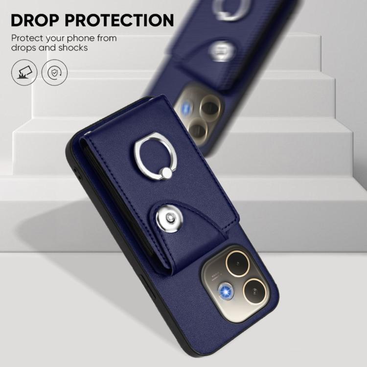 Organ Card Bag Ring Holder Phone Case with Long Lanyard, For OPPO A5 Energy / A5 Pro Global, For OPPO A3 Pro Global / A3 Energy, For OPPO Reno12 Pro Global, For OPPO Reno12 Global