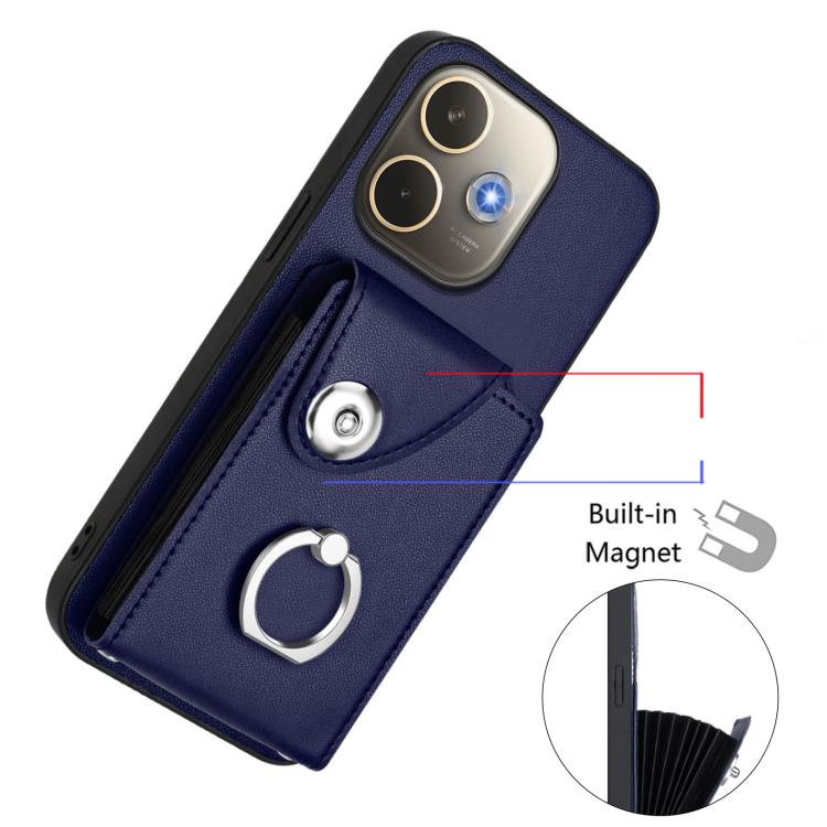 Organ Card Bag Ring Holder Phone Case with Long Lanyard, For OPPO A5 Energy / A5 Pro Global, For OPPO A3 Pro Global / A3 Energy, For OPPO Reno12 Pro Global, For OPPO Reno12 Global