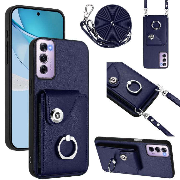 Organ Card Bag Ring Holder Phone Case with Long Lanyard, For OPPO A5 Energy / A5 Pro Global, For OPPO A3 Pro Global / A3 Energy, For OPPO Reno12 Pro Global, For OPPO Reno12 Global